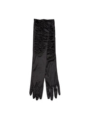 Black Satin Theatrical Gloves 1
