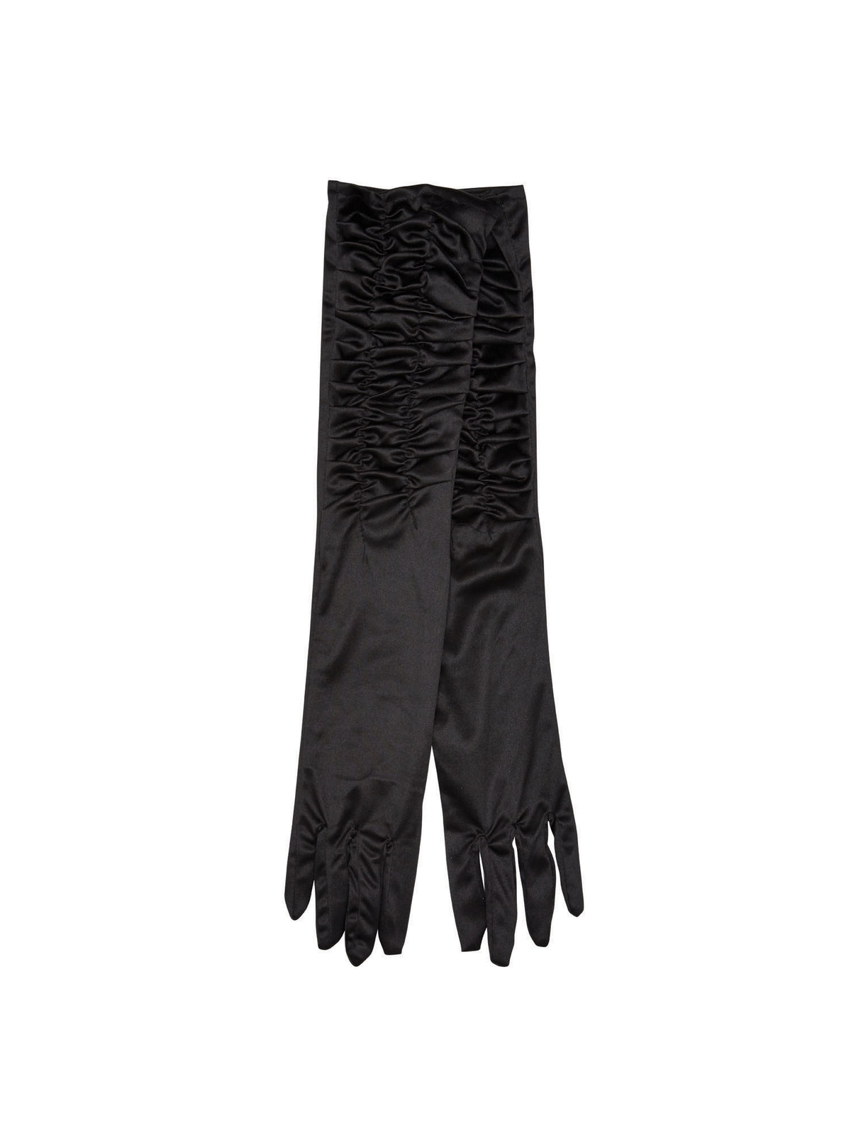 Black Satin Theatrical Gloves 1