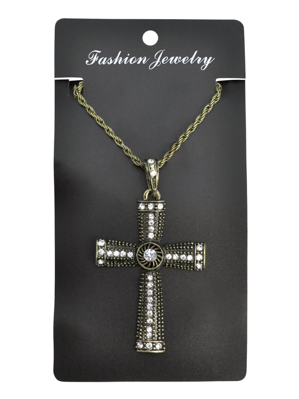 Cross Necklace Jewelled 2