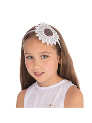 Sunflower Headband White***