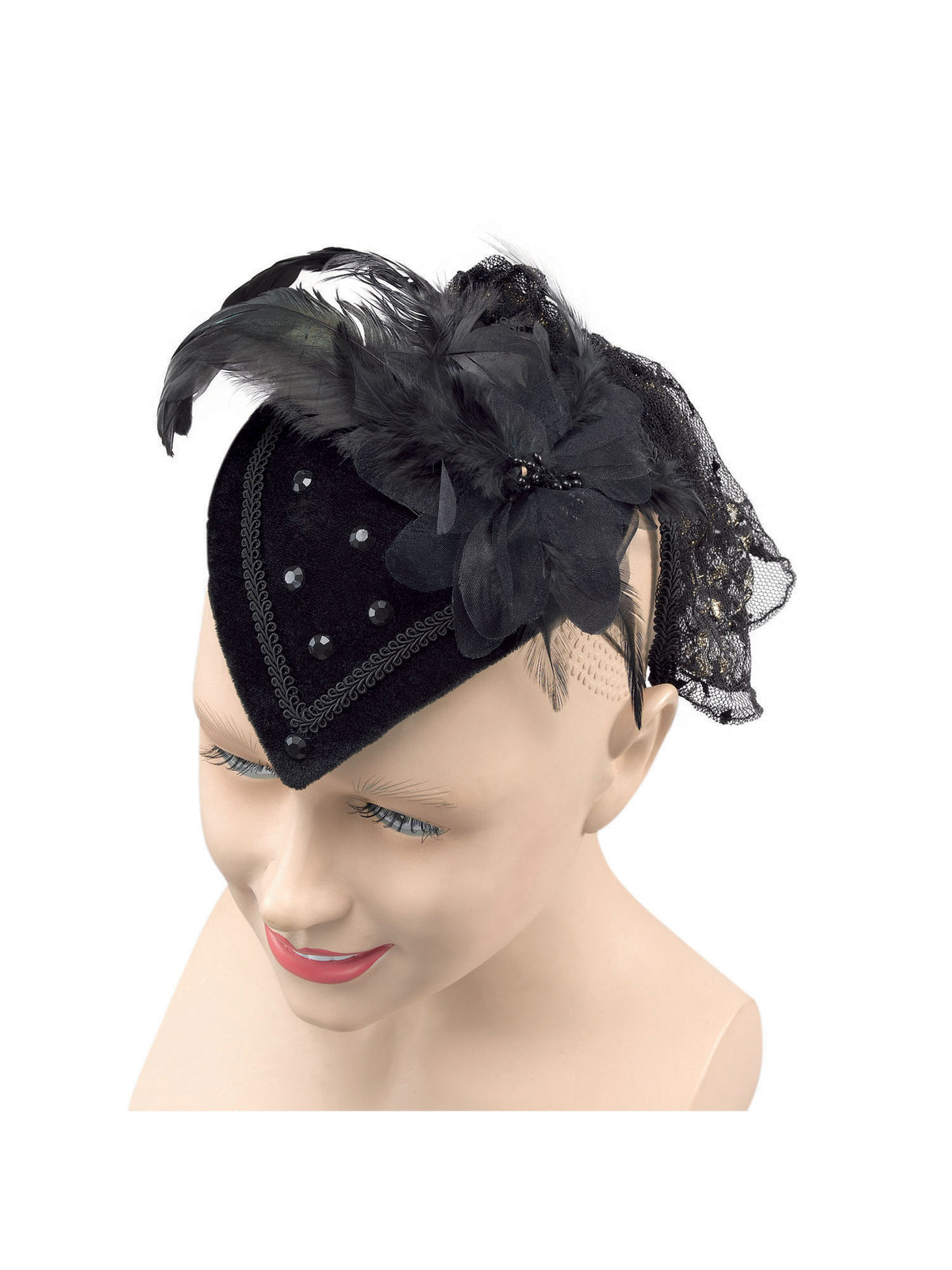 Teardrop Hat, Black Riding Hat 1