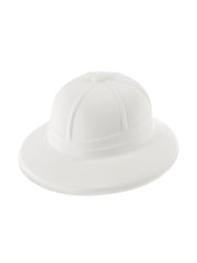 Safari/Pith Helmet.White Flock