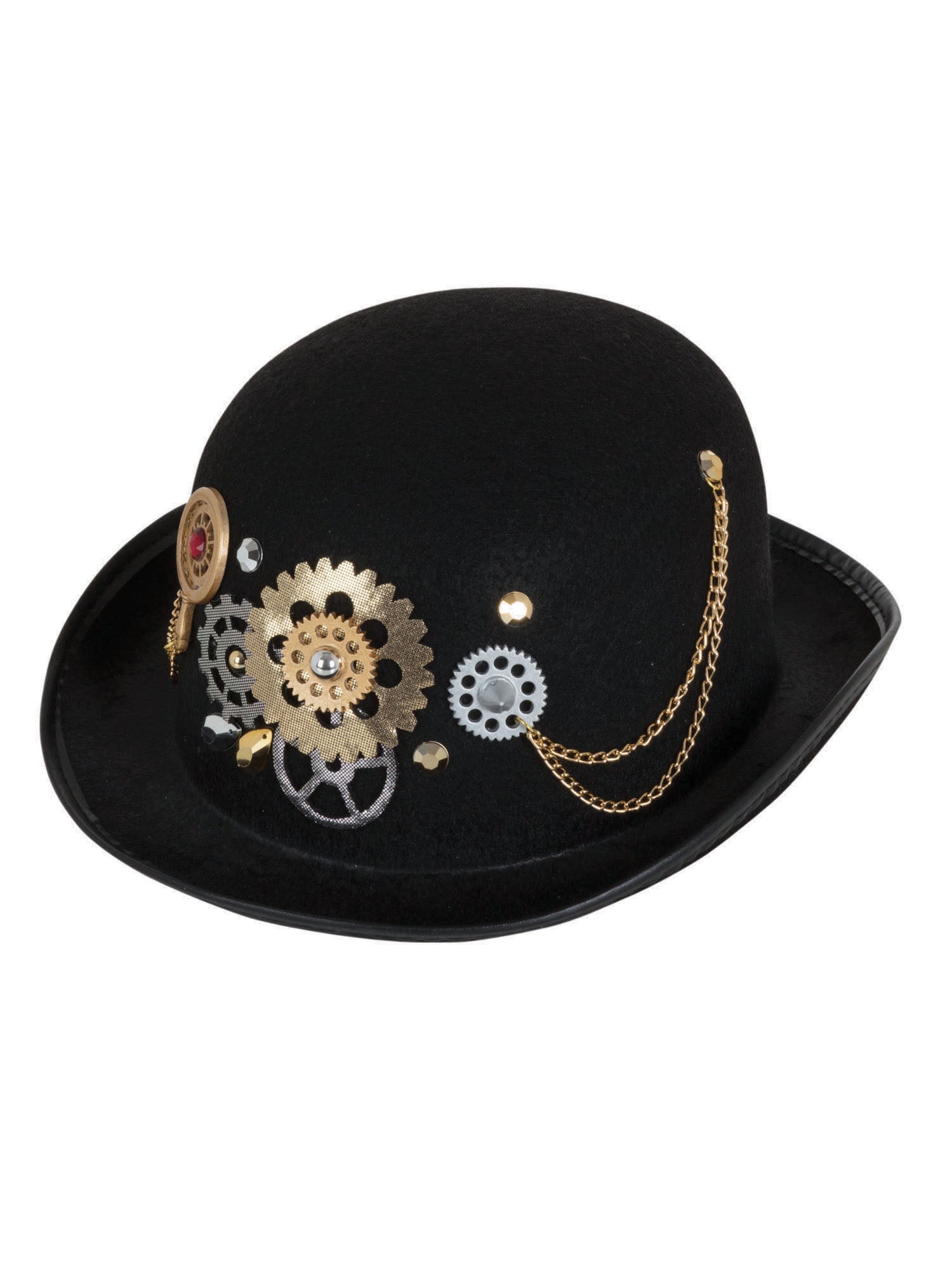 Steampunk Bowler Black