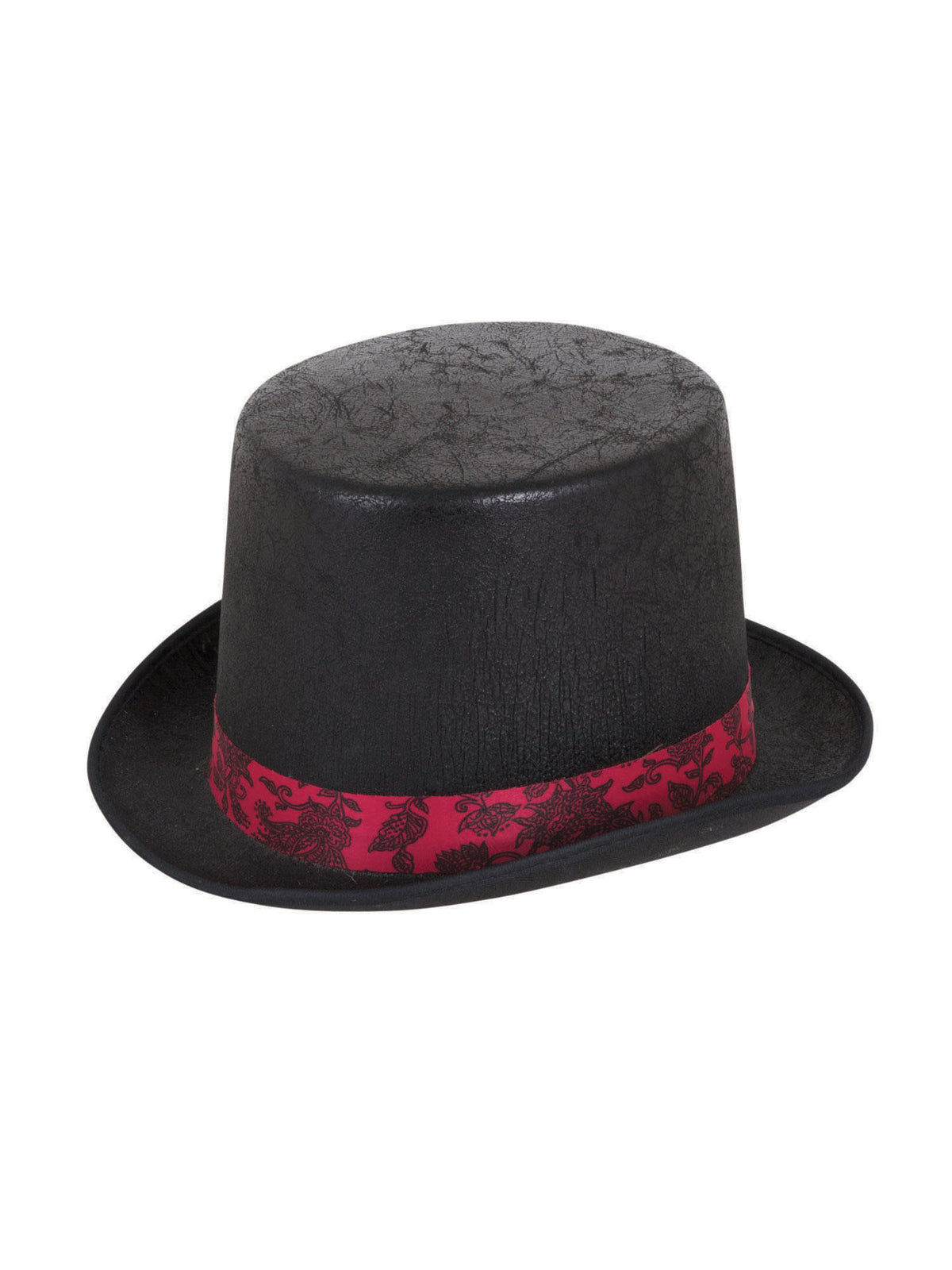 Top Hat Aged Look Black W/Red Band 1