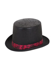 Top Hat Aged Look Black W/Red Band 1