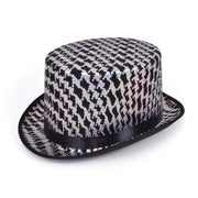 Top Hat Silver And Black