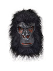 Gorilla Mask Latex With Black Hair 1