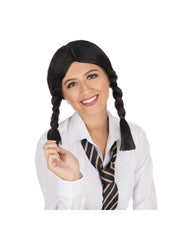 Black Schoolgirl Wig 1
