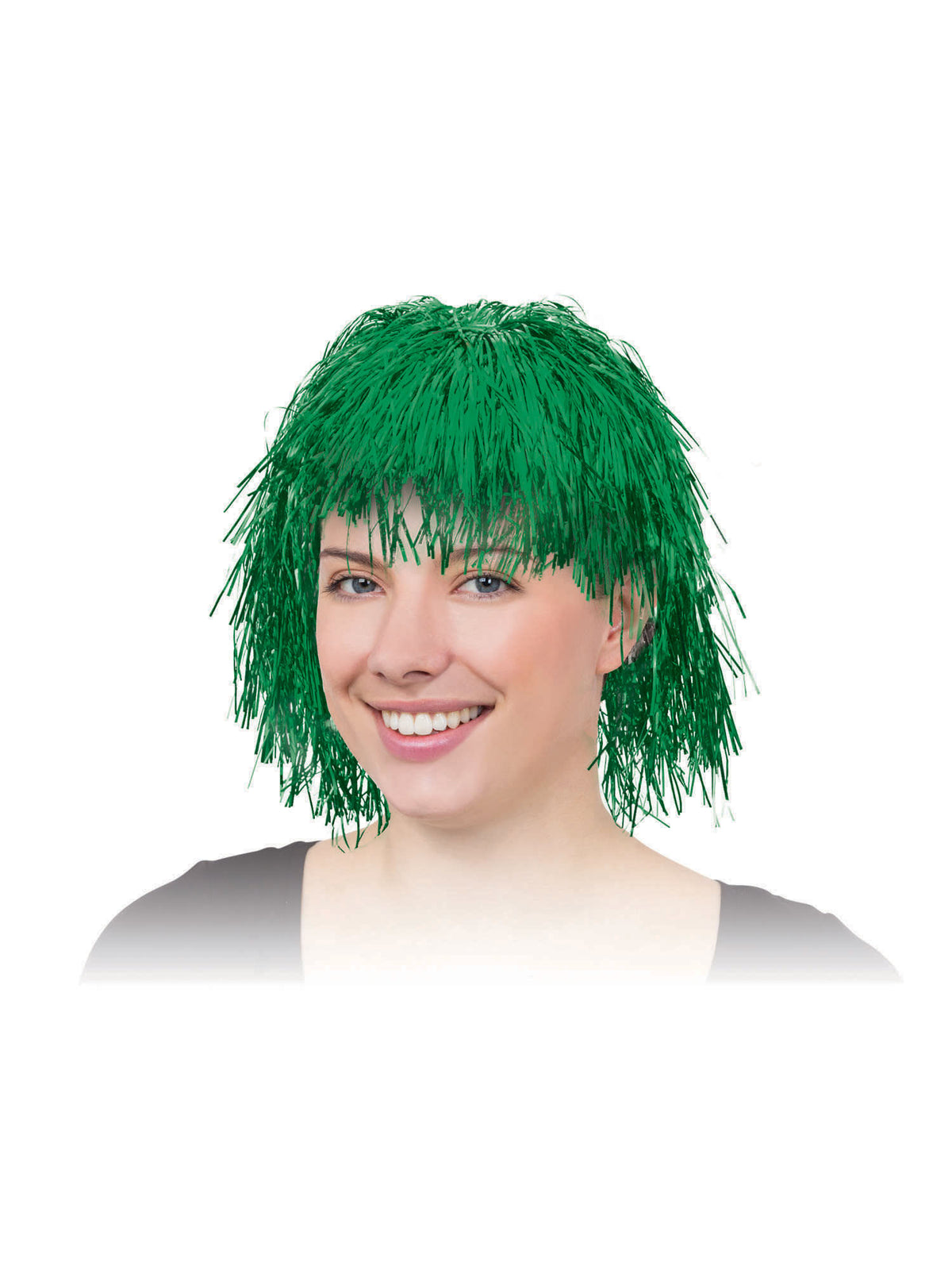 Tinsel Wig. Green 1