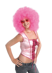 Mega Afro Wig Pink (Boxed)
