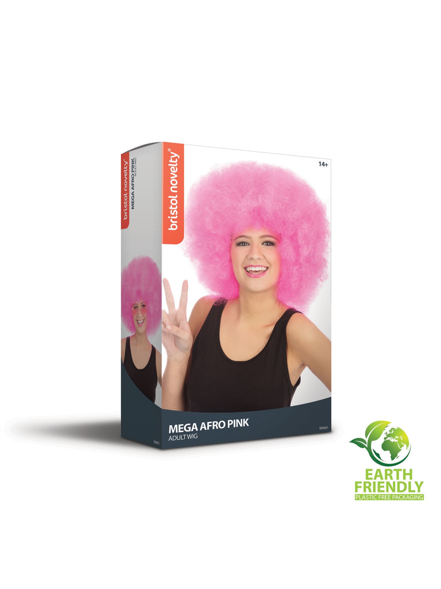 Mega Afro Wig Pink (Boxed)