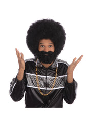 Afro Wig + Facial Hair (Boxed)