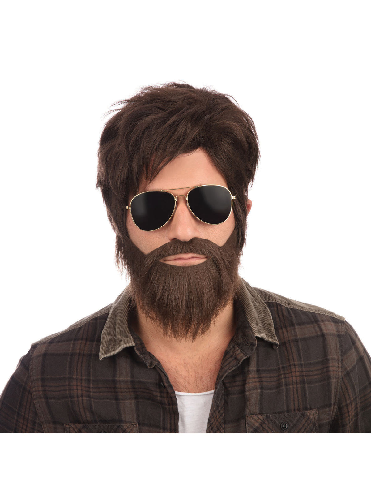 Vegas Vacation Wig & Beard Set 1