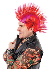 Mohican Wig Red/Purple End Bw
