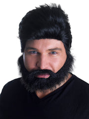 Euro Pop Star Wig And Beard Set