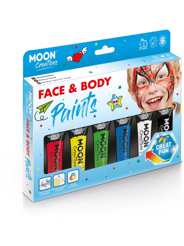 Moon Creations Face & Body Paint, Assorted - 2
