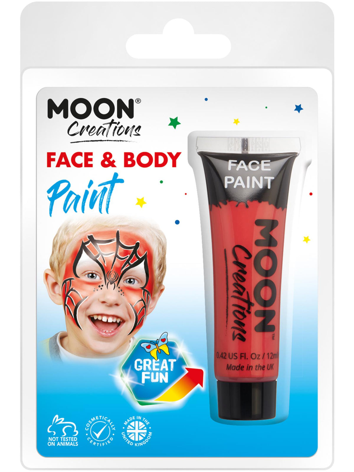 Moon Creations Face & Body Paint, Red 1