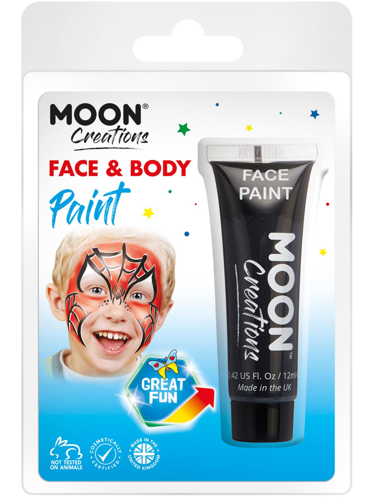 Moon Creations Face & Body Paint, Black 1