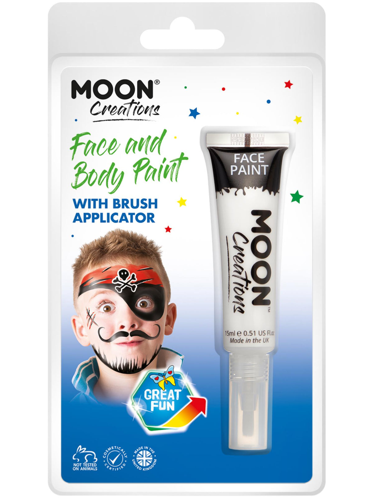 Moon Creations Face & Body Paints, White 1