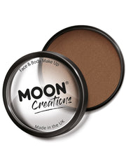 Moon Creations Pro Face Paint Cake Pot, Mid Brown - 1
