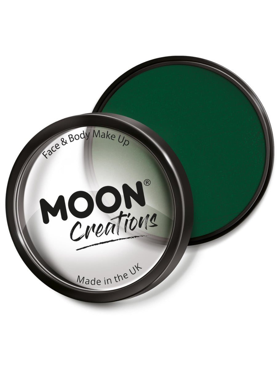 Moon Creations Pro Face Paint Cake Pot, Dark Green - 1