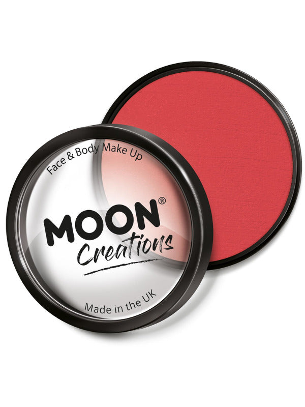 Moon Creations Pro Face Paint Cake Pot, Bright Red - 2