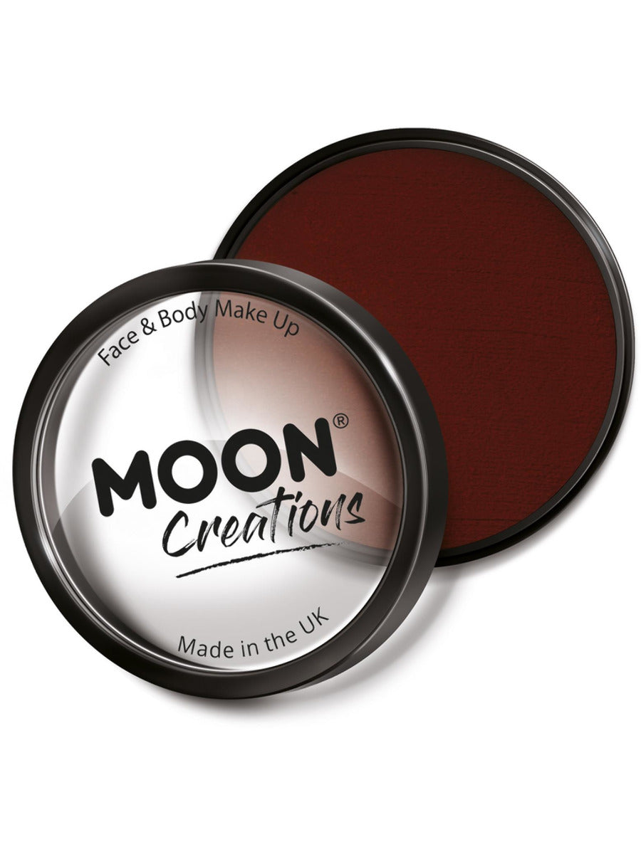Moon Creations Pro Face Paint Cake Pot, Dark Red - 1