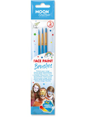 Moon Creations Face Paint Brushes, Blue 1