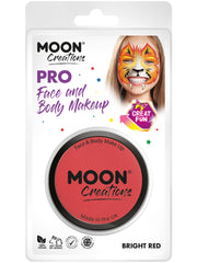 Moon Creations Pro Face Paint Cake Pot, Bright Red 1