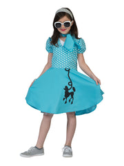 Poodle Dress Blue