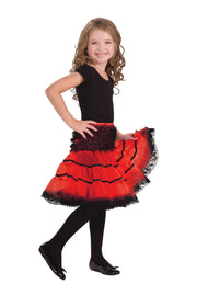 Crinoline Slip/Peticoat Childs Red & Black