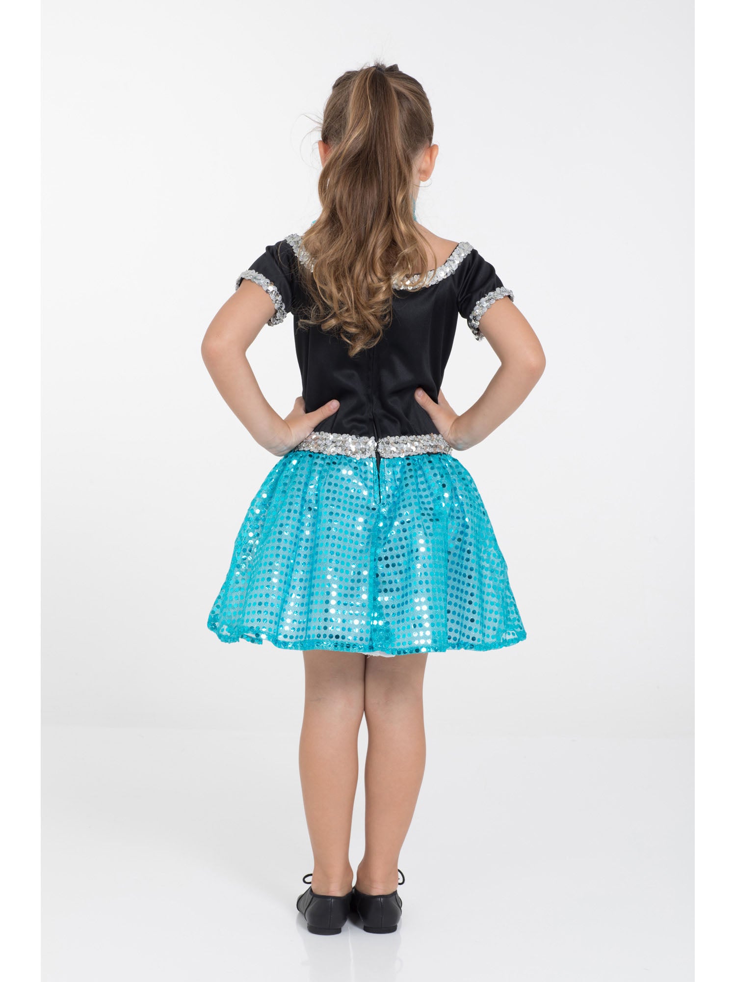 Rock ‘n’ Roll Sequin Dress Turquoise