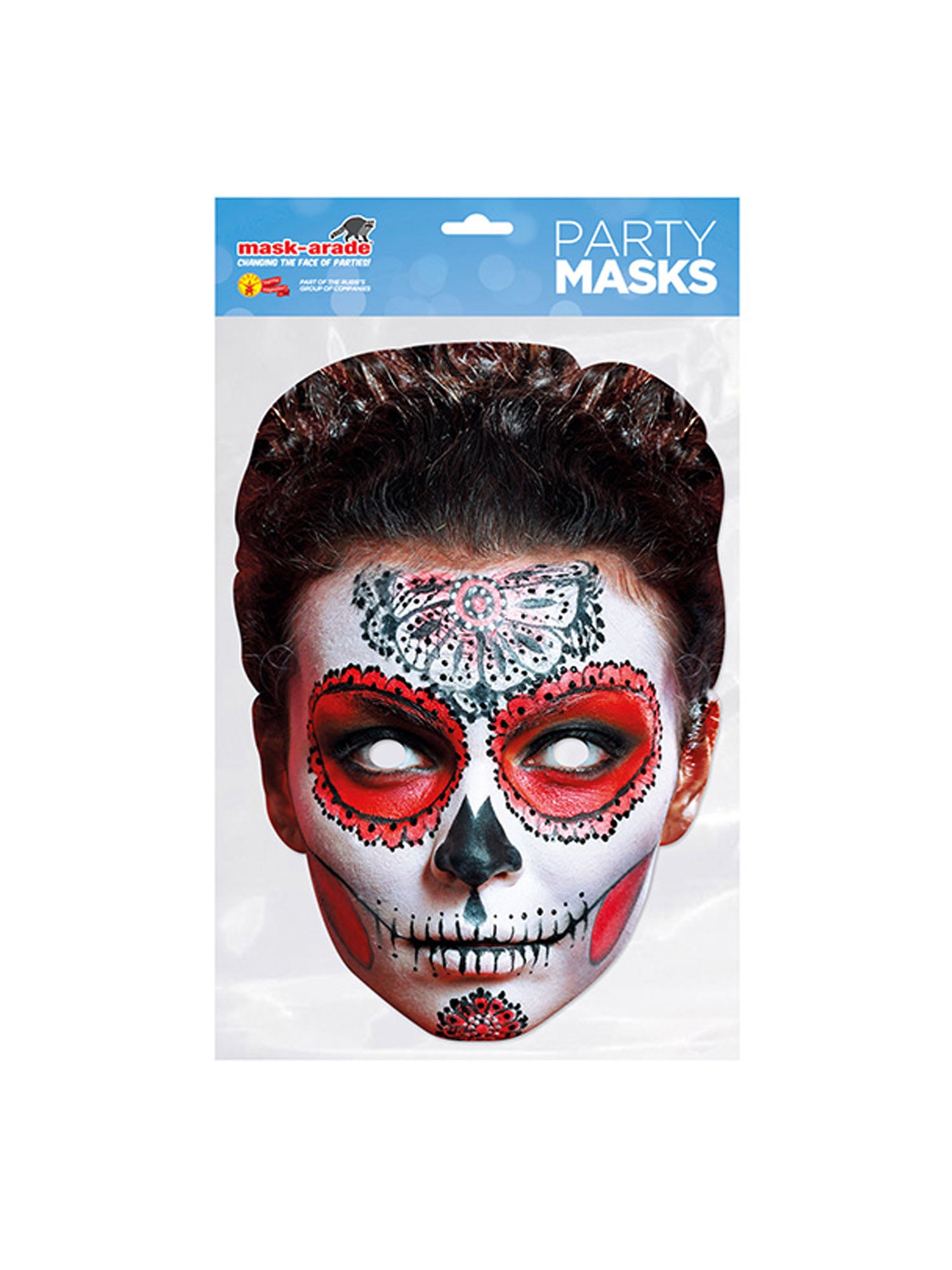 Day of the Dead Female Red Mask 1