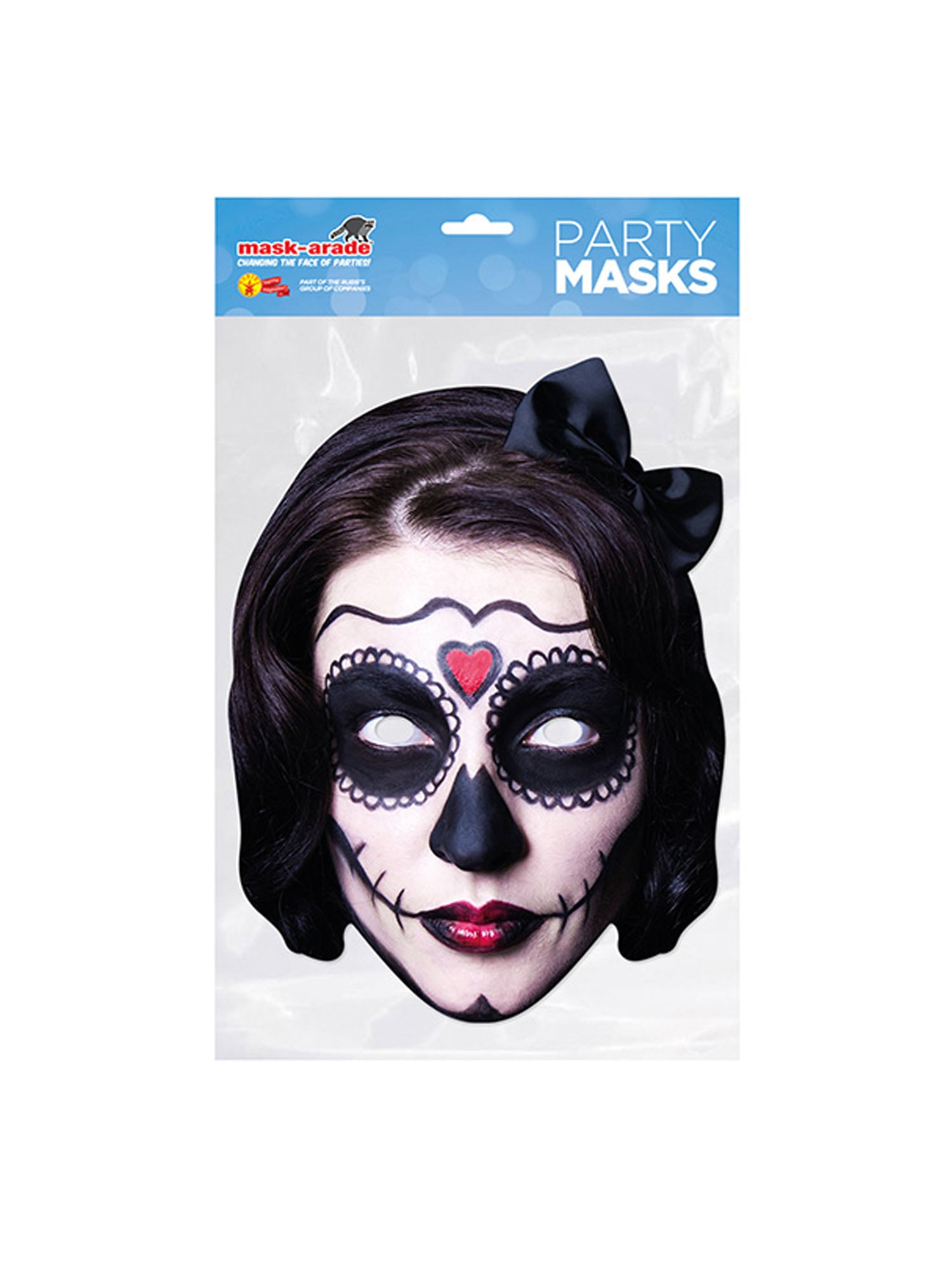 Day of the Dead Female Black Mask 1