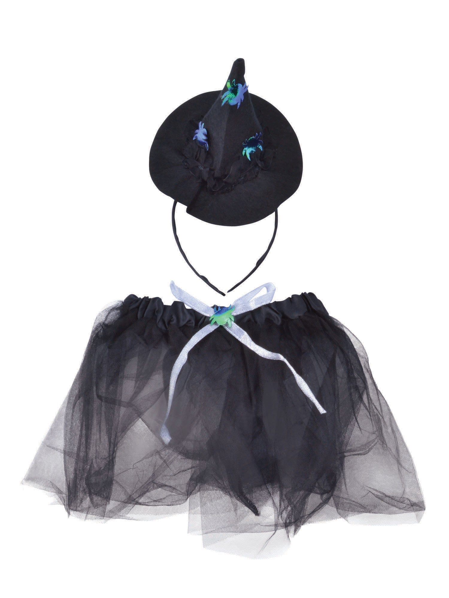 Witch Tutu Black/Silver + Headband ***
