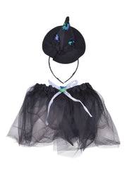 Witch Tutu Black/Silver + Headband *** 1