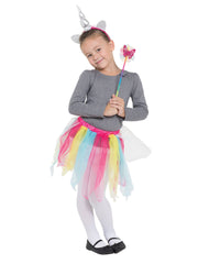 Rainbow Unicorn Tutu/Hband + Wand Set ***