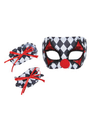 Clown Mask + Cuffs Set Childs