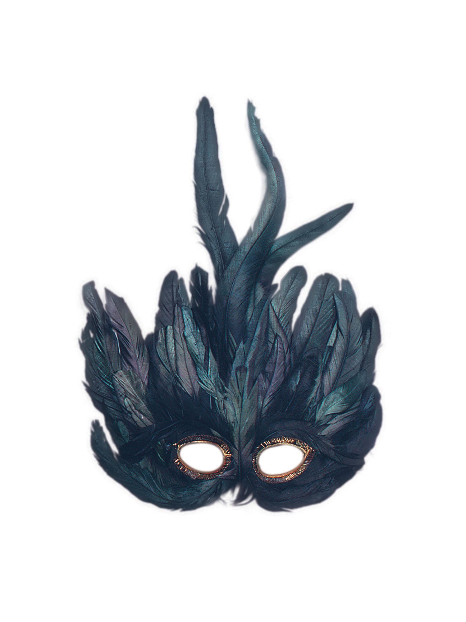 Black Feather Eye Mask