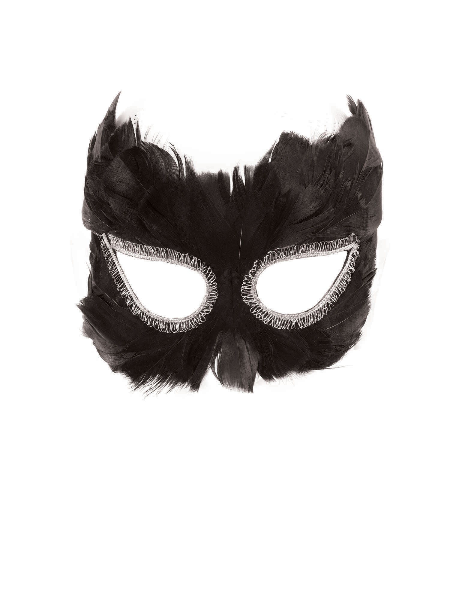 Black Feather Mask