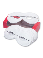 Small White Domino Eye Masks