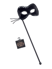 Black Velvet Mask On Stick