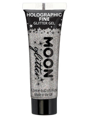 Moon Glitter Holographic Fine Glitter Gel, Silver - 1