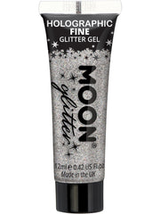 Moon Glitter Holographic Fine Glitter Gel, Silver 1