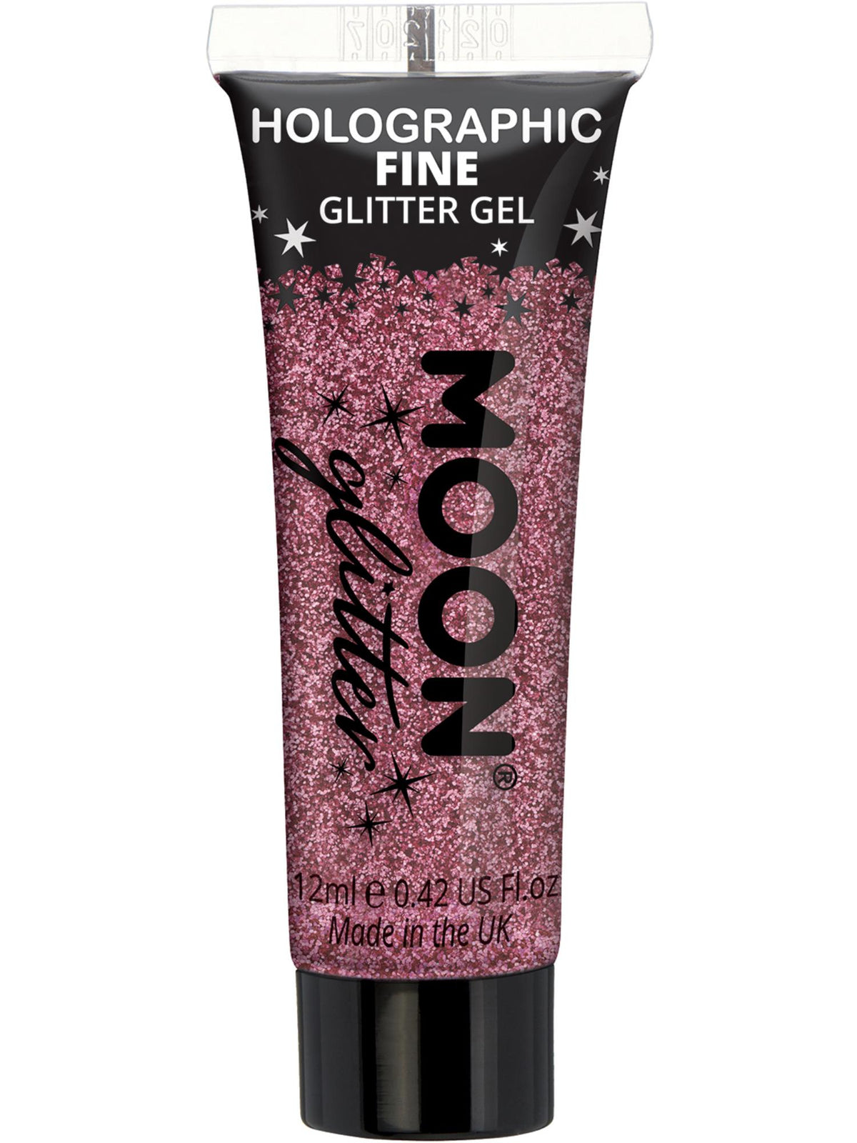 Moon Glitter Holographic Fine Glitter Gel, Pink 1