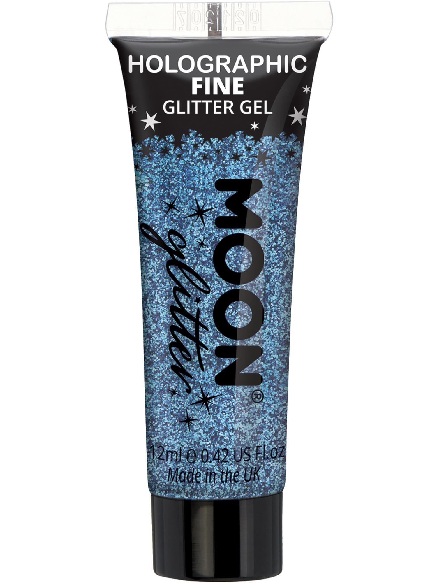 Moon Glitter Holographic Fine Glitter Gel, Blue 1
