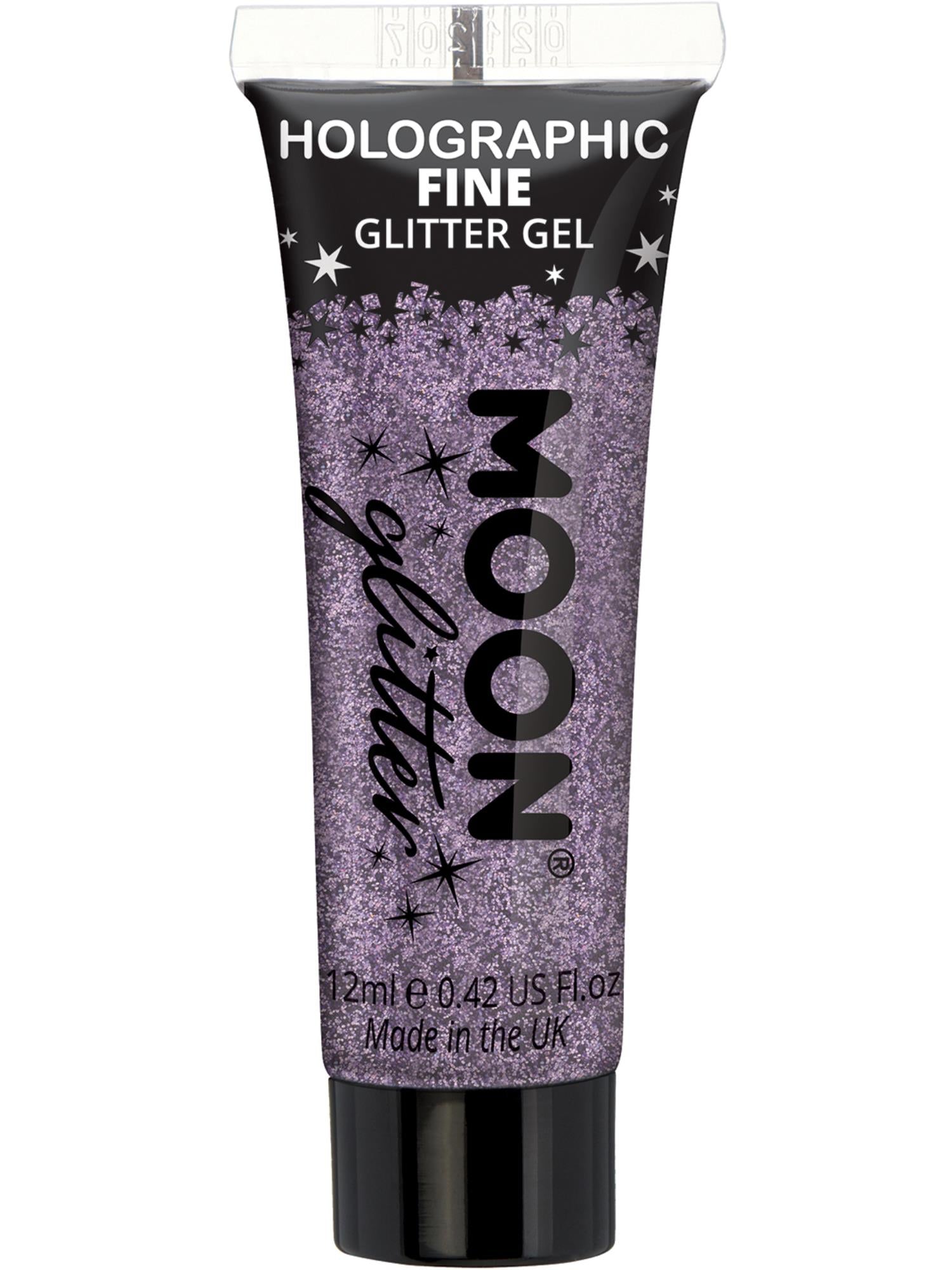 Moon Glitter Holographic Fine Glitter Gel, Purple 1