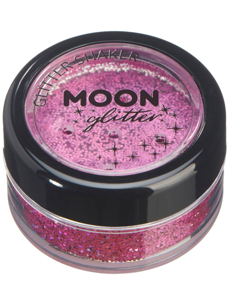 Moon Glitter Holographic Glitter Shakers, Pink - 1