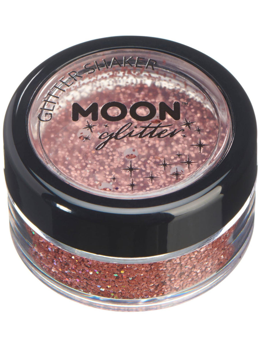 Moon Glitter Holographic Glitter Shakers,Rose Gold - 1