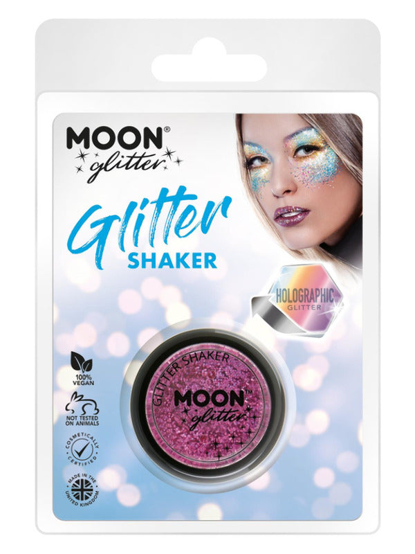 Moon Glitter Holographic Glitter Shakers, Pink - 2